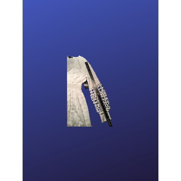 BOSTON PROPER Mixed Media Lace Overlay MAXI Dress, WHITE, Women's Size S, NWT - Picture 6 of 9